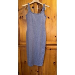 Vuori Women's S Halo Essential Dress Grey Heathered Midi Athleisure Casual VW606
